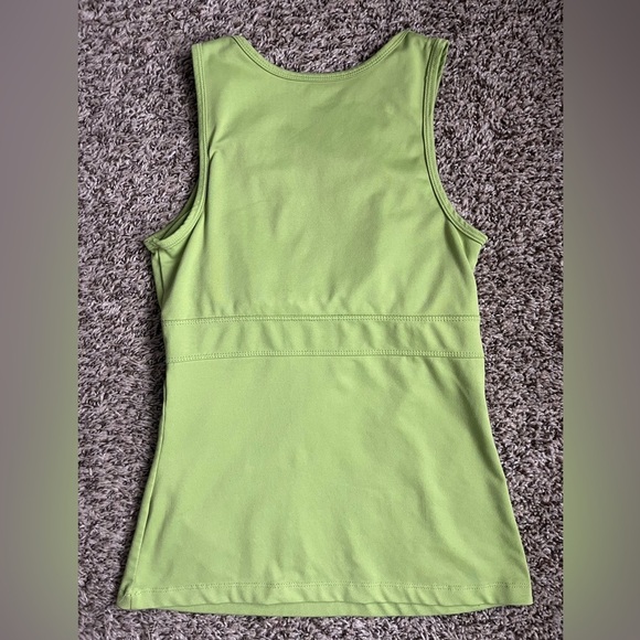 Tek Gear Activewear Layered Tank Top Lime Green Size Small - Picture 3 of 3